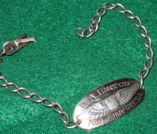 Solid 10k Gold Wwii Us Army Air Corps Aaf Pilot Named Engraved Id Bracelet