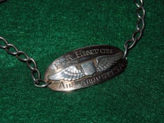 SOLID 10K GOLD WWII US Army Air Corps AAF PILOT Named Engraved ID Bracelet 2