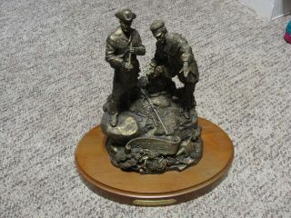 " The Captains " Nra Bronze Sculpture Lewis & Clark Rick Terry Big Sky Carvers