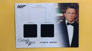 2008 James Bond 007 Casino Royale Daniel Craig Tuxedo Jacket Pants /1300 Tc07