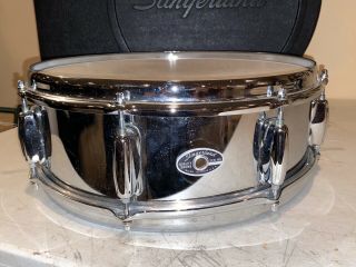 70s Vintage Slingerland Chrome Snare Drum W/ Case 3