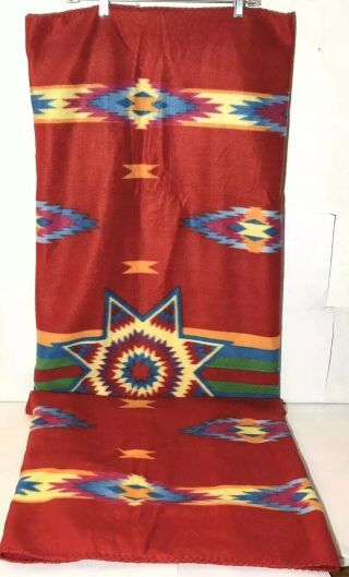 St.  Labre Indian School Bright Color Warm Fleece Blanket Throw 40 