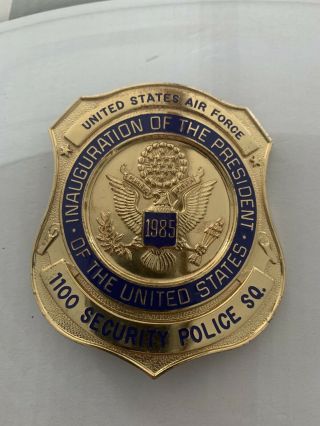 U.  S.  Capital Police And Air Force Badge 1985 Presidential Inauguration 3
