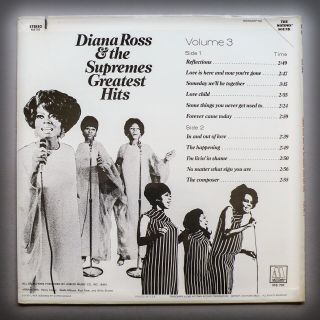 LP DIANA ROSS & THE SUPREMES Greatest Hits Vol 3 FROM 69 - REFLECTIONS 3