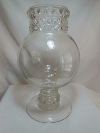 Antique Dakota Glass Apothecary Large Show Globe Jar
