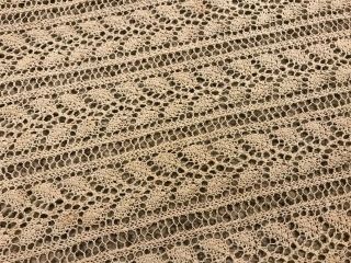 Antique Vintage Lace Table Runner Scarf Doily Bobbin Crochet 12x44