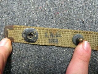 Wwii Us Gi M1 Carbine Sling - - Wartime - S.  M.  Co.  1943