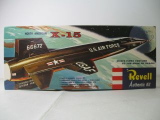 1959 Vintage Revell " S " Kit 1/64 North American X - 15 H - 198:89