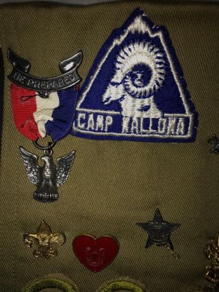 BSA 1930s Merit Badge Sash CAMP WALLOWA Photo Album Eagle Boy Scout Medal RARE 2