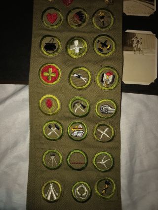 BSA 1930s Merit Badge Sash CAMP WALLOWA Photo Album Eagle Boy Scout Medal RARE 3