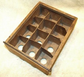 Antique Wood STAR EGG CRATE CARRIERS & TRAYS - John Elbs NY - Holds 12 Eggs 3