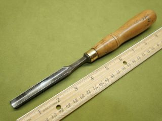 Old Tools Vintage Buck Bros 7/16 " No 8 Sweep Straight Wood Carving Gouge Chisel