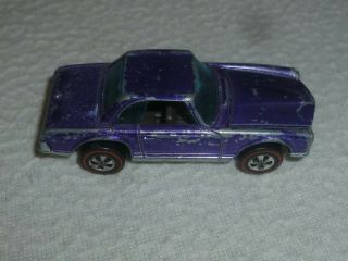 Vintage Hotwheels Redline Metallic Purple Mercedes Benz 280sl Mattel 1969 Car