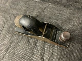 Vintage Stanley Plane No 110 Block Plane With " Sw " Logo In