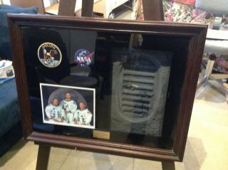 Kennedy Space Centre Apollo 11 Display Case.