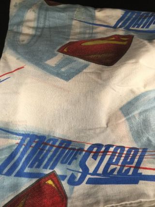 Superman Man of Steel Twin fitted and flat Sheet Set Bedding 2