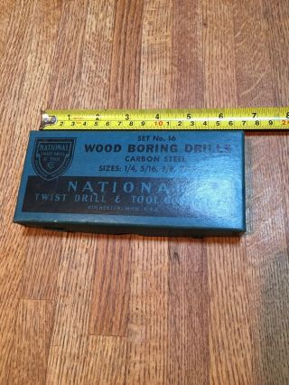National Twist Drill And Tool Co.  Wood Boring Drills