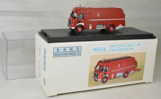 Hong Kong Model Co 9661a 1960 Aec Fire Engine 1:76 Scale Resin