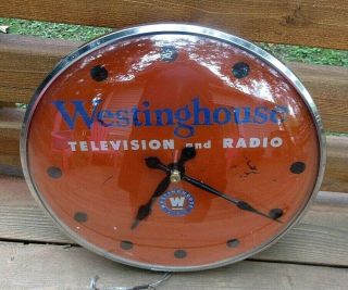 Vintage Pam Westinghouse Television And Radio Advertising Clock