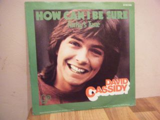 7 ".  Picture Sleeve.  Pop.  David Cassidy.  1972.  How Can I Be Sure.  Rock.  Bell.  Germany.