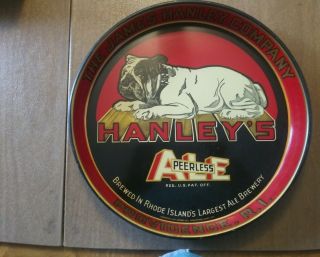 James Hanley’s Rhode Island Ale Vintage Brewery Peerless Ale Bulldog Beer Tray