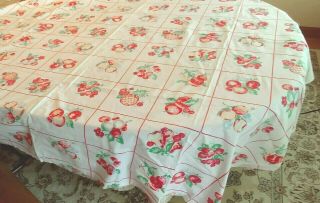 Vintage Handmade Tablecloth 62 " X 70 "