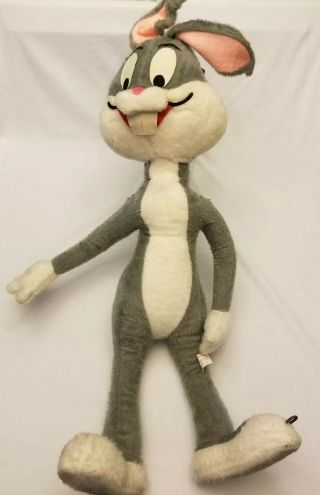 Vintage Warner Brothers Mighty Star 48 " Bugs Bunny Plush 1971 Store Display