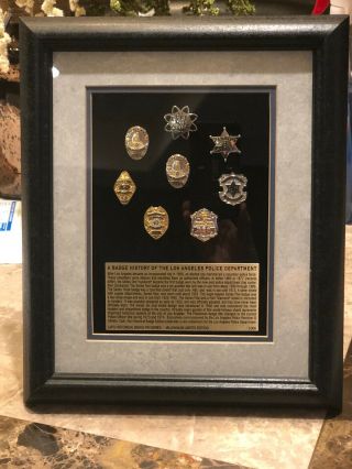Los Angeles Police Department Lapd Millennium Lapel Pin Mini Shield History 2000