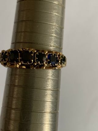 Charming Victorian 15ct Gold ‘ DEAREST ‘ Gem Stone Set Ring - Circa 1890 2