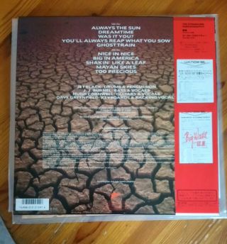 The Stranglers Dreamtime LP Japan with OBI and 4 page Insert 1986 28 - 3P - 789 2