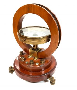 Antique Philip Harris & Co Ltd Birmingham Galvanometer Electric Current Tester