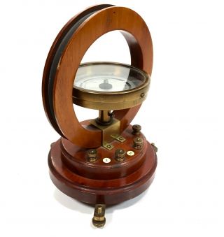 Antique Philip Harris & Co Ltd Birmingham Galvanometer Electric Current Tester 3