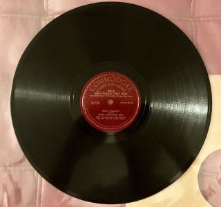 Billie Holiday: She’s Funny.  Vintage Shellac Record.  78 Rpm,  Commodore,  1946.