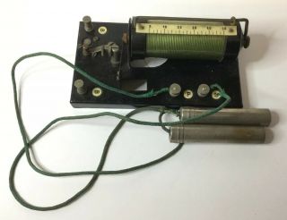 German Antique Electric Shock Machine 1900 Medical Coil Display Item