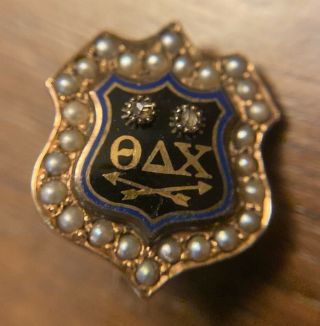 Theta Delta Chi Fraternity Pin From Kenyon College 1880