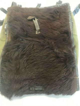 Ww2 German M34 Pony Fur Backpack Dated 1943