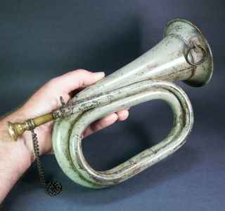 Ww2 German Military Signal Horn / Bugle / Trumpet Signalhorn Second World War