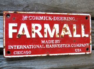Cast Iron Farmall International Harvester Usa Farm Agriculture Sign Plaque