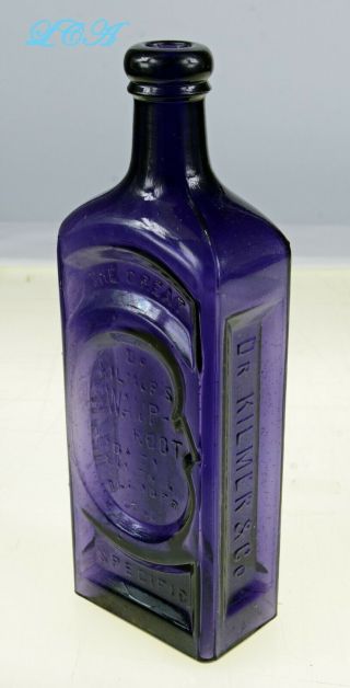 Ultimate Old Quack Medicine Rare Purple Bottle Great Dr Kilmer 