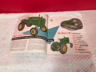 RARE 1960S JOHN DEERE FARM TRACTOR MODEL M ADVERTISING BROCHURE 3
