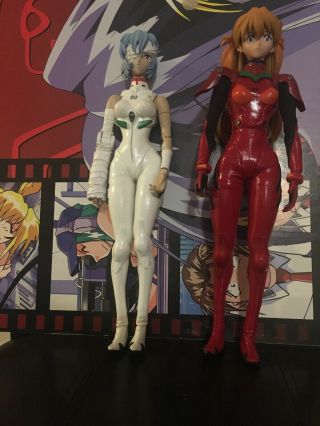 Medicom Toy Real Action Heroes Evangelion Rei Ayanami Bandaged & Asuka 12 “