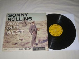 Sonny Rollins 33 Rpm Lp Way Out West Contemporary Mono 3530