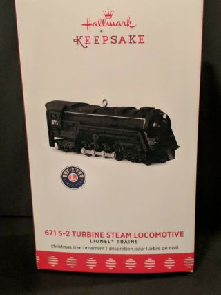 Hallmark Keepsake Ornament 2017 Lionel Trains 671s - 2 Turbine Steam Locomotive