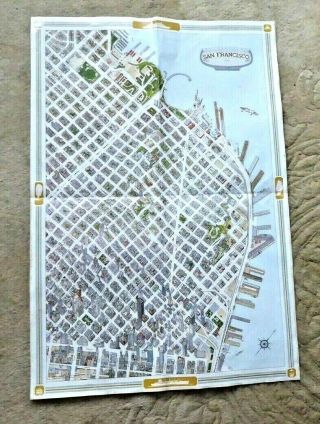 Vintage 3d Illustrated Buildings Map Of San Francisco Ca 1974 World Trade Center