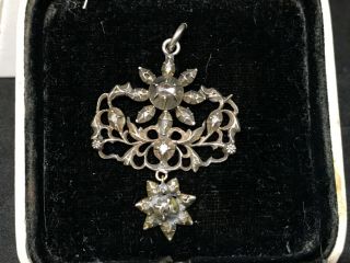 18th Century Iberian Rose Cut Diamond Pendant