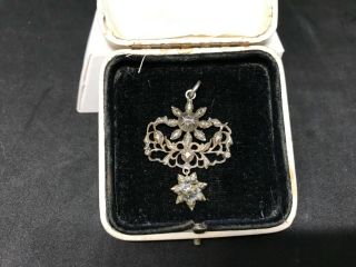 18th Century Iberian Rose Cut Diamond Pendant 2