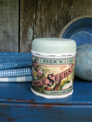 Small Antique Pantry Tin Vick 