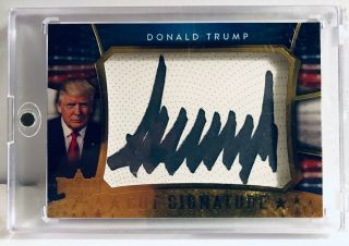 Decision 2016 Donald Trump Cut Signature Auto Autograph Card Series 2 Gold Foil
