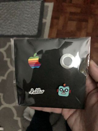 Rare Apple Wwdc Pins,  4 - Pack
