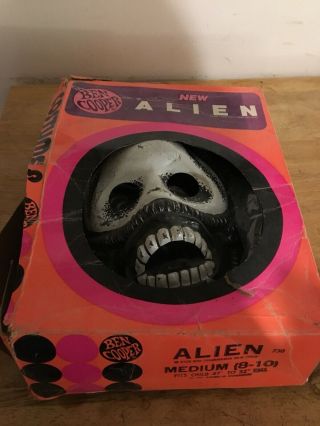 1979 Ben Cooper Alien Mask Costume Htf Scifi Horror Merch Vintage Xenomorph